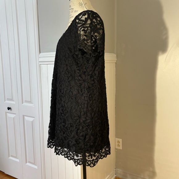 BB Dakota Women’s Black Lace Mini Dress Size L - Picture 6 of 15